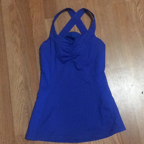 Royal Blue Lululemon workout top - Picture 2 of 5